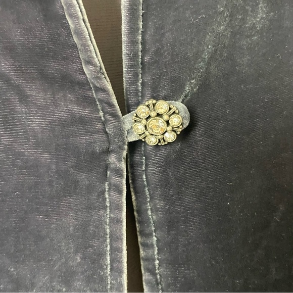 Neiman Marcus Vintage Silk Blend Cardigan Size Medium | Blue | Velvet Feel - Picture 3 of 11